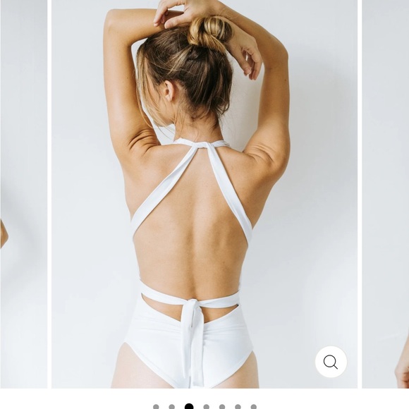 White Londre Multi way one piece bathing suit. - Picture 4 of 8